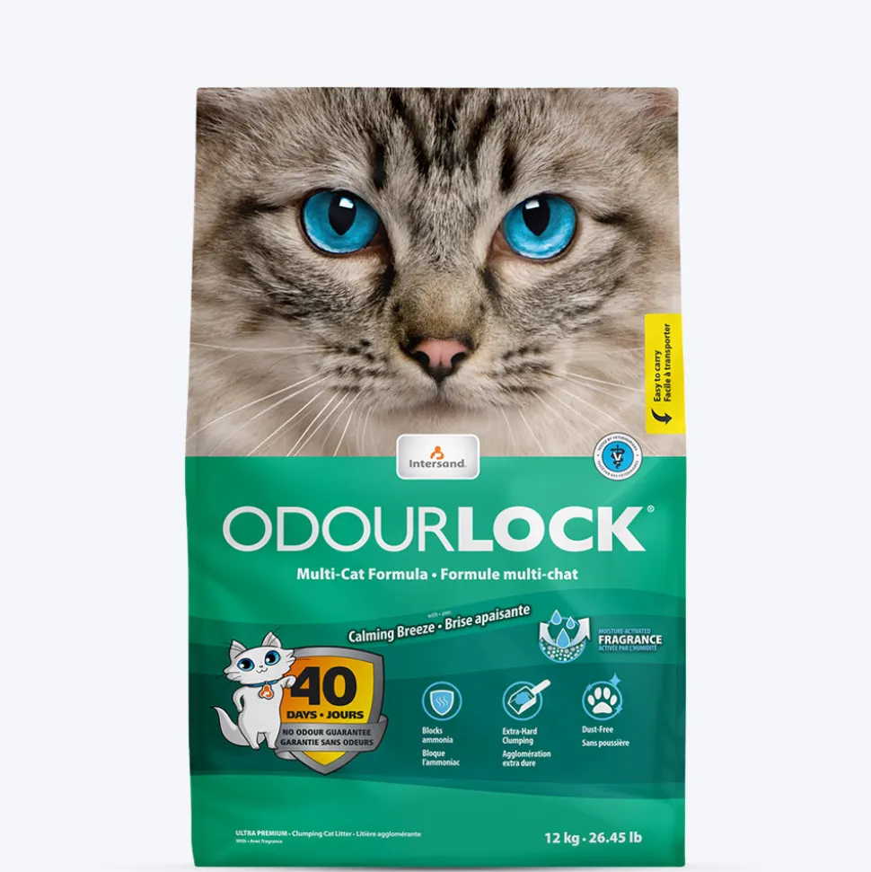 Intersand Odourlock Mineral Calming Breeze With Multi Formula Cat Litter 12 kg