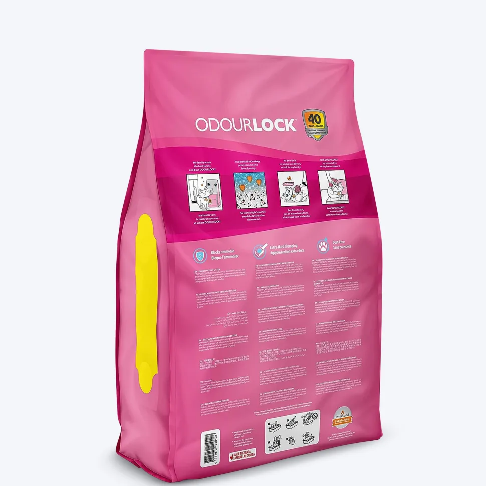 Intersand Odourlock Multi Cat Formula Clumpable Cat Litter Baby Powder - 12 kg