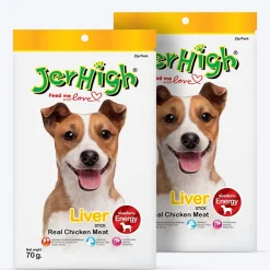 JerHigh Liver Stick Dog Treats with Real Chicken Meat