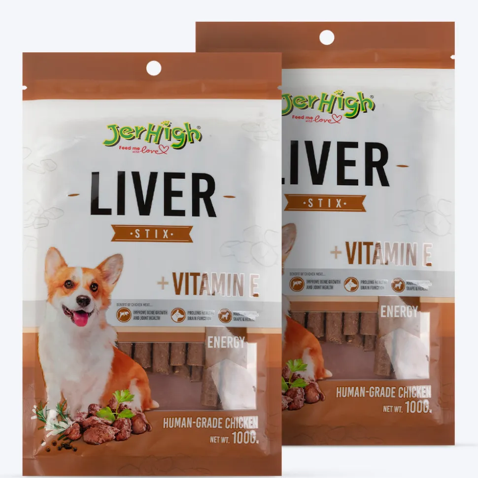 JerHigh Liv Stix Dog Treats - 100 g