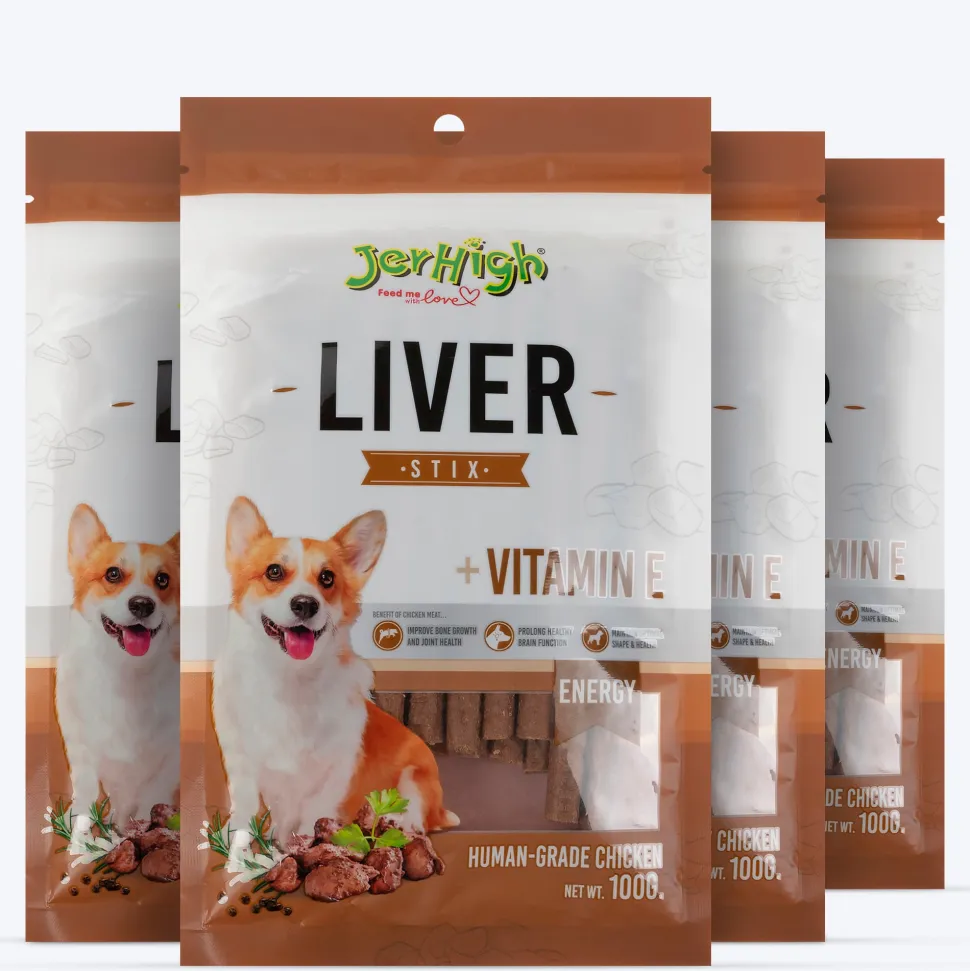 JerHigh Liv Stix Dog Treats - 100 g