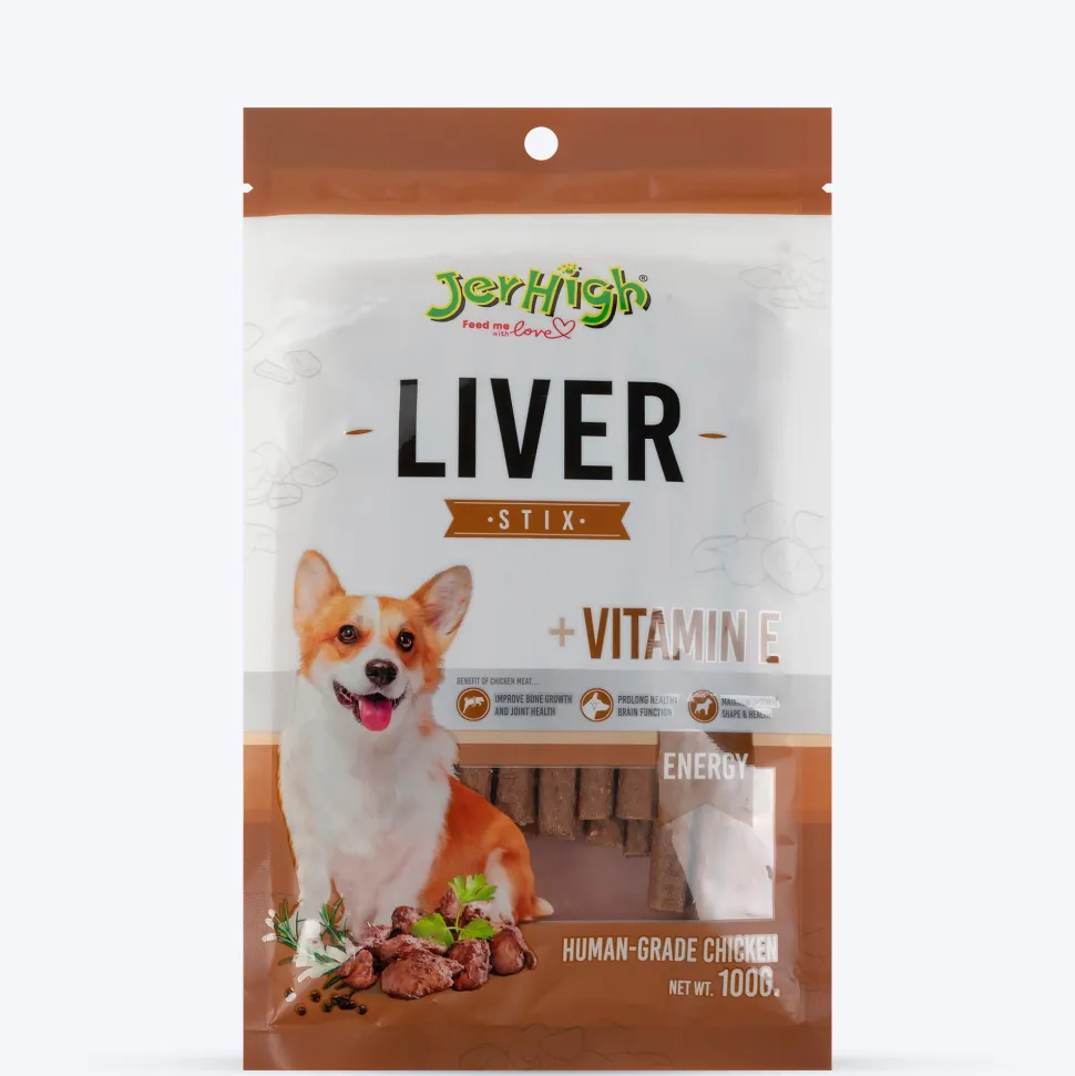 JerHigh Liv Stix Dog Treats - 100 g