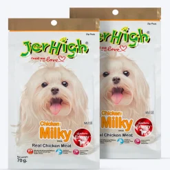 JerHigh Milky Dog Treats with Real Chicken Meat