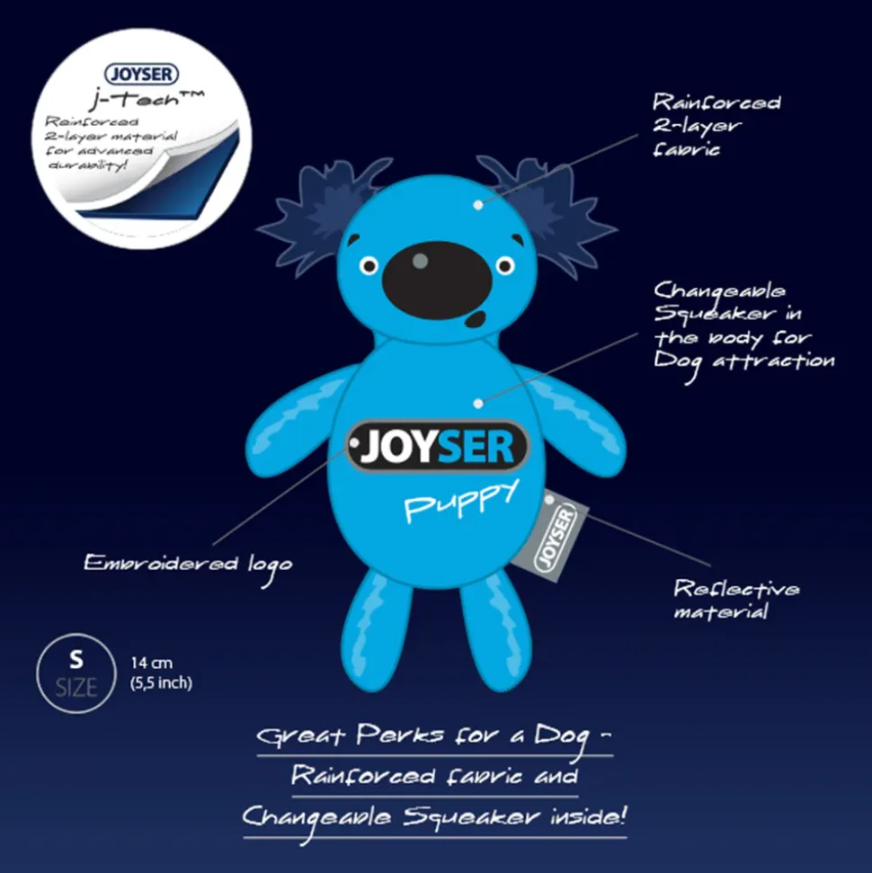 JOYSER Koala With Replaceable Squeaker Chew Toy For Puppy - S/M