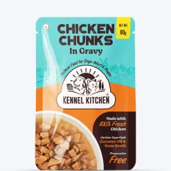 Kennel Kitchen Chicken Chunks in Gravy Wet Dog Food - 80 g packs