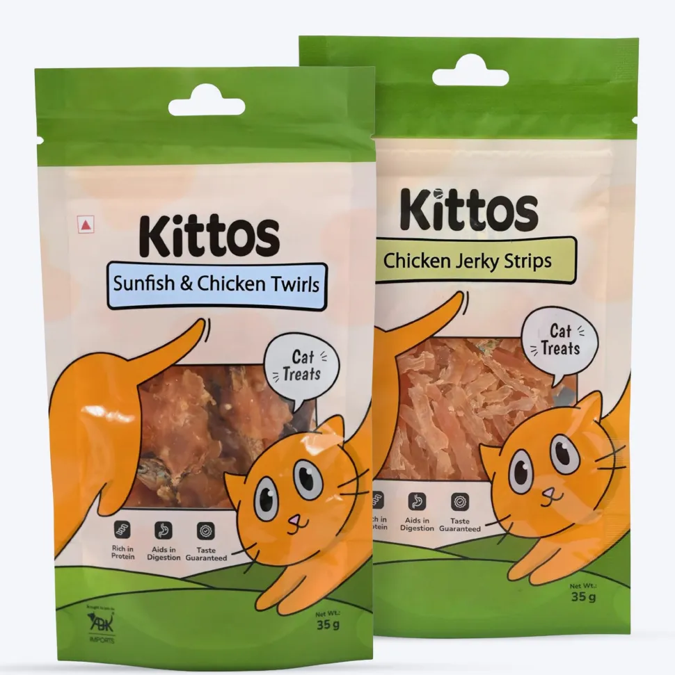 Kittos Purr-fect Cluckin Bites - Chicken Cat Treats Combo