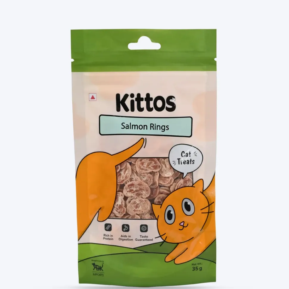 Kittos Purr-Fect Salmon Rings Cat Treats - 35 g