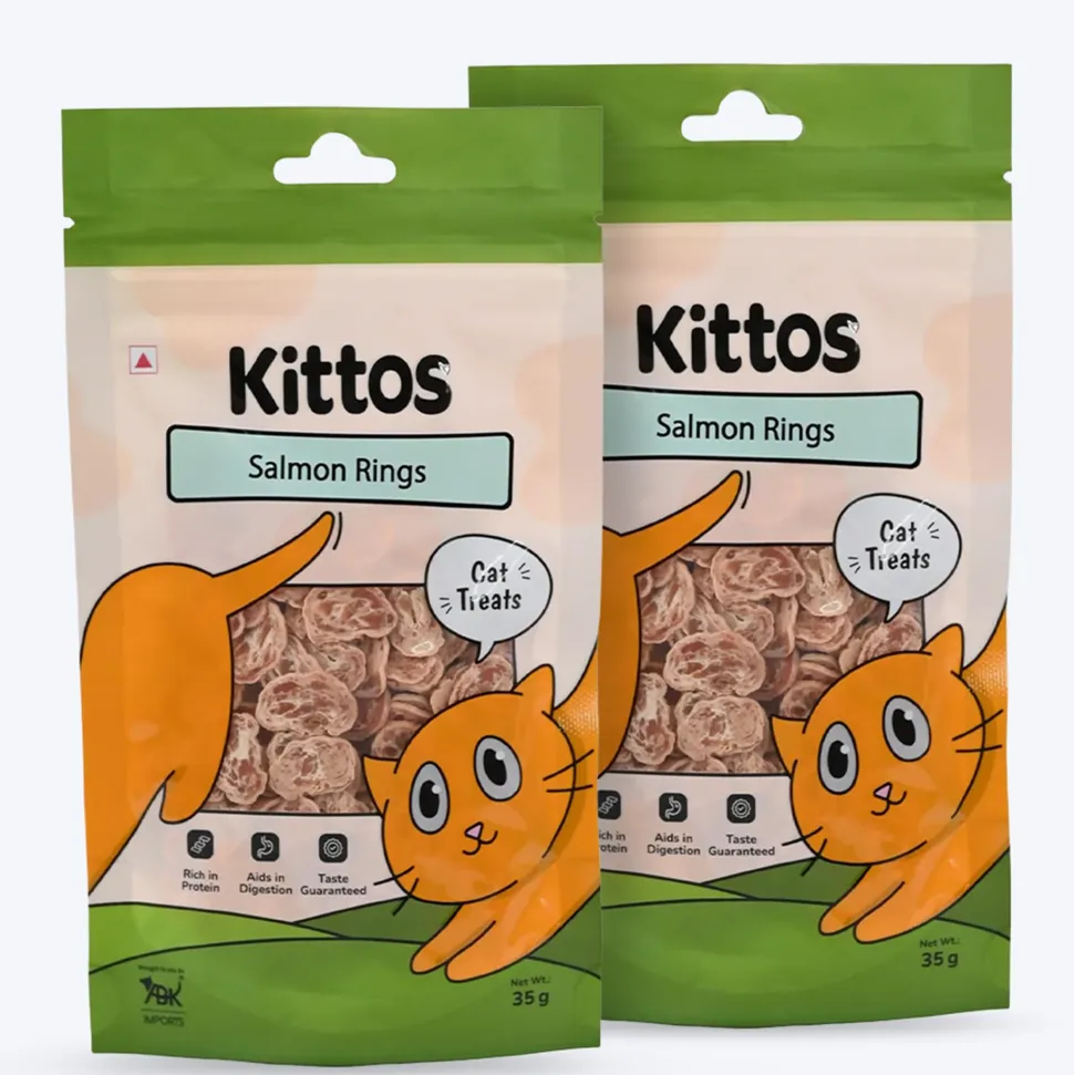 Kittos Purr-Fect Salmon Rings Cat Treats - 35 g