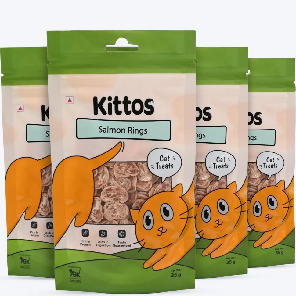 Kittos Purr-Fect Salmon Rings Cat Treats - 35 g
