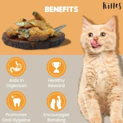 Kittos Purr-Fect Sunfish & Chicken Twirls Cat Treats - 35 g