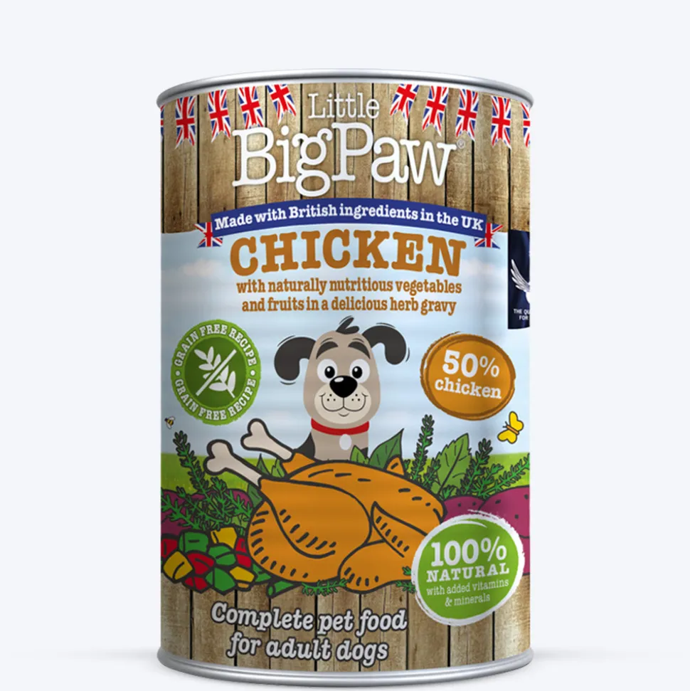 Little BigPaw Chicken with Green Beans, Mixed Peppers and Sweet Potato in a Rich Herb Gravy Wet Dog Food - 390 g