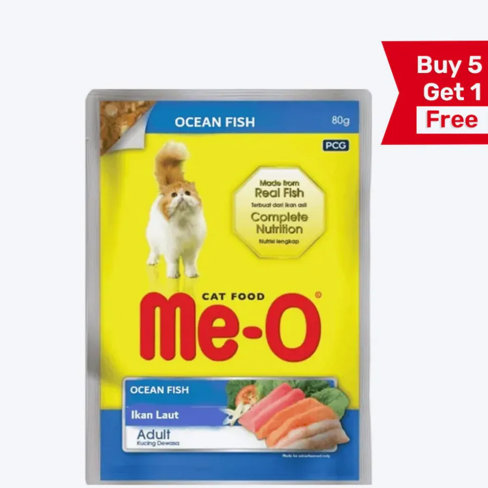 Me-O Ocean Fish in Jelly Wet Food For Cat - 80 g packs