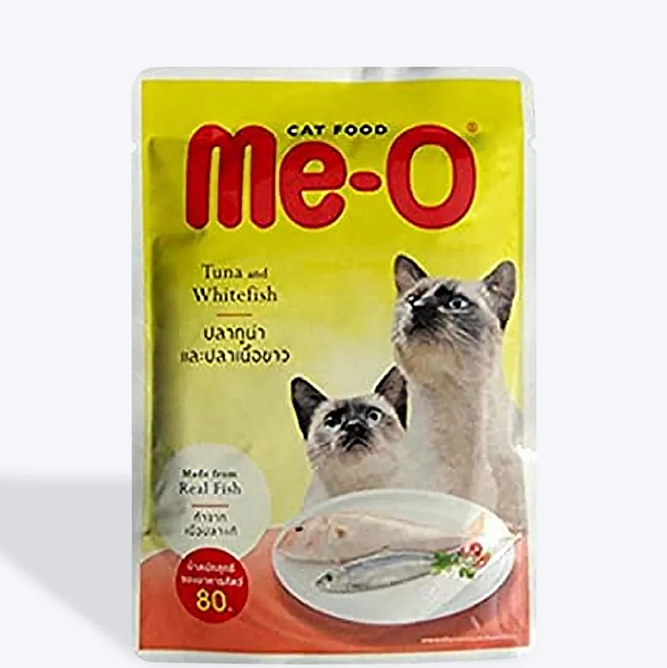 Me-O Tuna & White Fish Wet Cat Food - 80 g