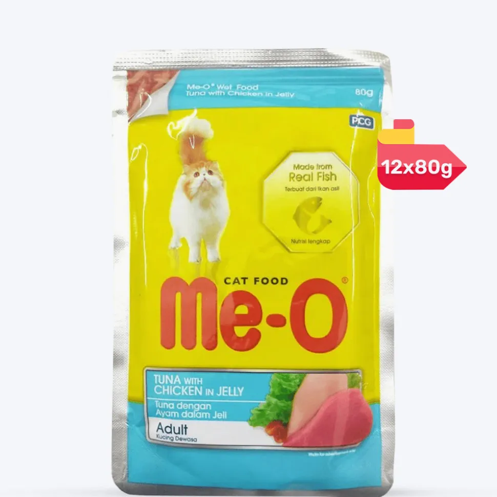Me-O Tuna with Chicken in Jelly Wet Food For Cat - 80 gm