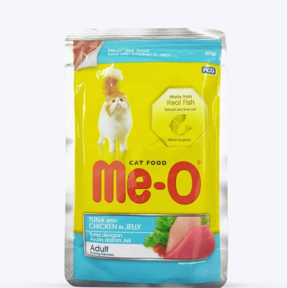 Me-O Tuna with Chicken in Jelly Wet Food For Cat - 80 gm