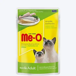 Me-O Wet Cat Food Sardine with Chicken & Rice - 80 g packs