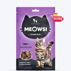 Meowsi by HUFT Dehydrated Anchovies Crunchies Cat Treats - 35 g