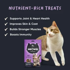 Meowsi by HUFT Dehydrated Anchovies Crunchies Cat Treats - 35 g