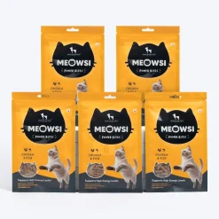 Meowsi Chicken & Fish Power Bites Cat Treats Grain-Free 50g (Best Before August'26)