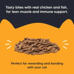 Meowsi Chicken & Fish Power Bites Cat Treats Grain-Free 50g (Best Before August'26)