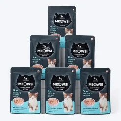 Meowsi Chicken & Salmon Mousse Wet Food for Kittens 70g