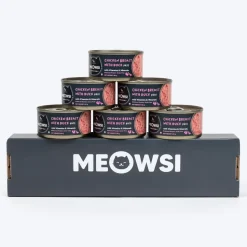 Meowsi Chicken Breast & Duck Pâté Wet Cat Food 80g