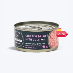 Meowsi Chicken Breast & Duck Pâté Wet Cat Food 80g