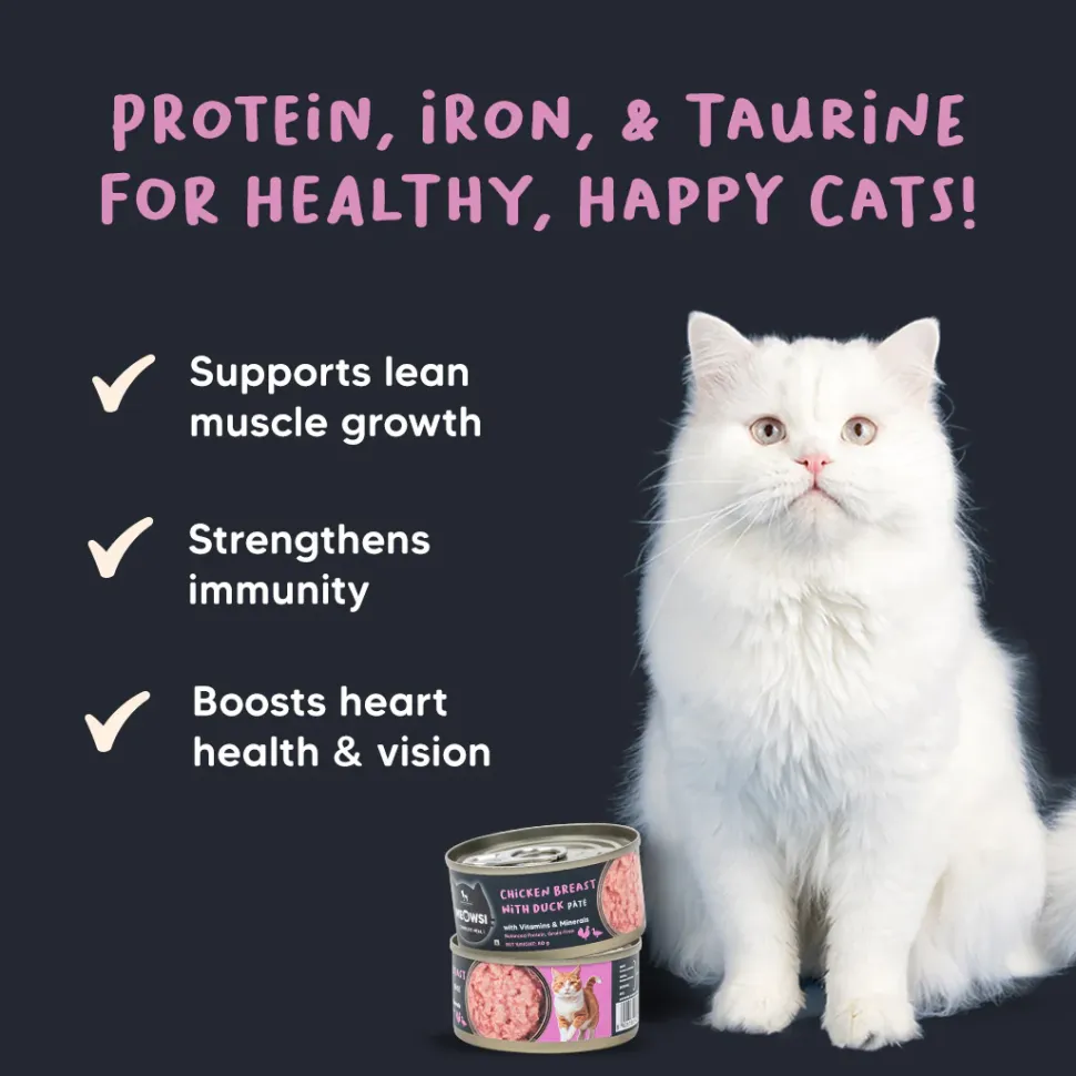 Meowsi Chicken Breast & Duck Pâté Wet Cat Food 80g