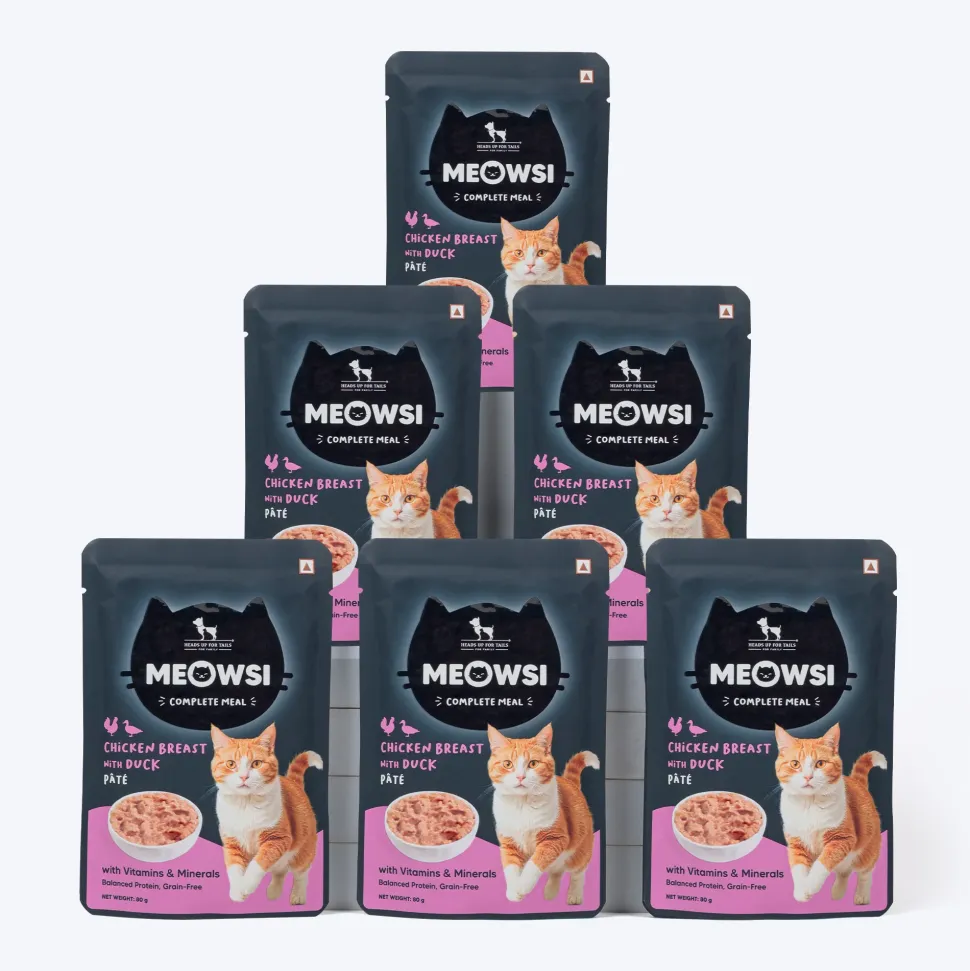 Meowsi Chicken Breast & Duck Pate Wet Cat Food 80g