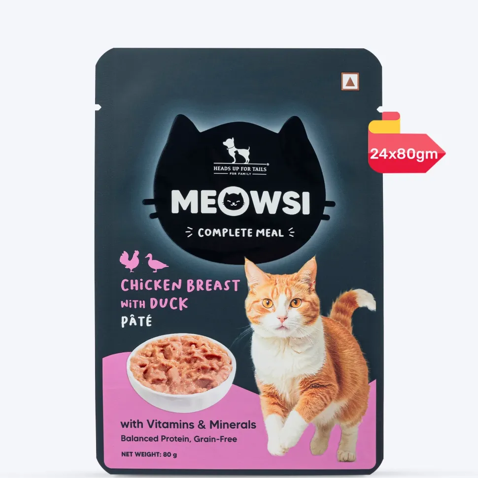Meowsi Chicken Breast & Duck Pate Wet Cat Food 80g