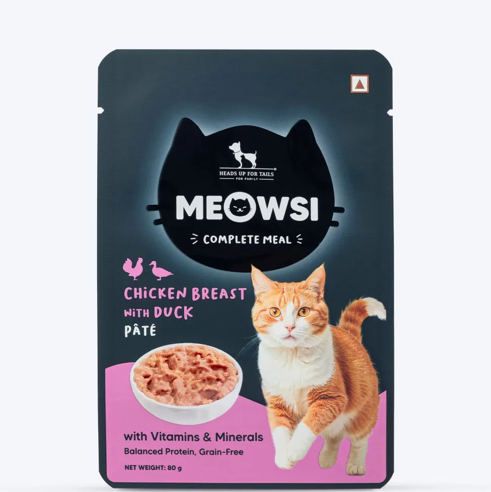 Meowsi Chicken Breast & Duck Pate Wet Cat Food 80g