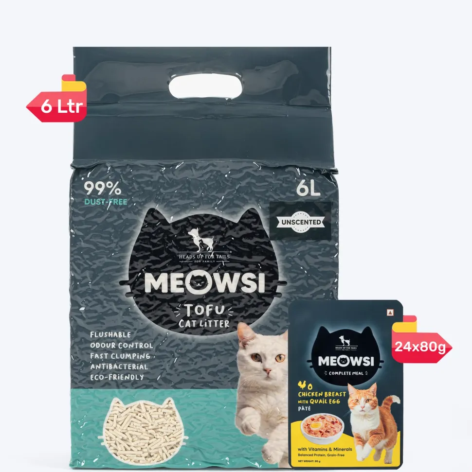 Meowsi Chicken Breast & Quail Egg Pate Wet Cat Food 80g