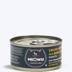 Meowsi Chicken Breast & Quail Egg in Broth Cat Food 80g