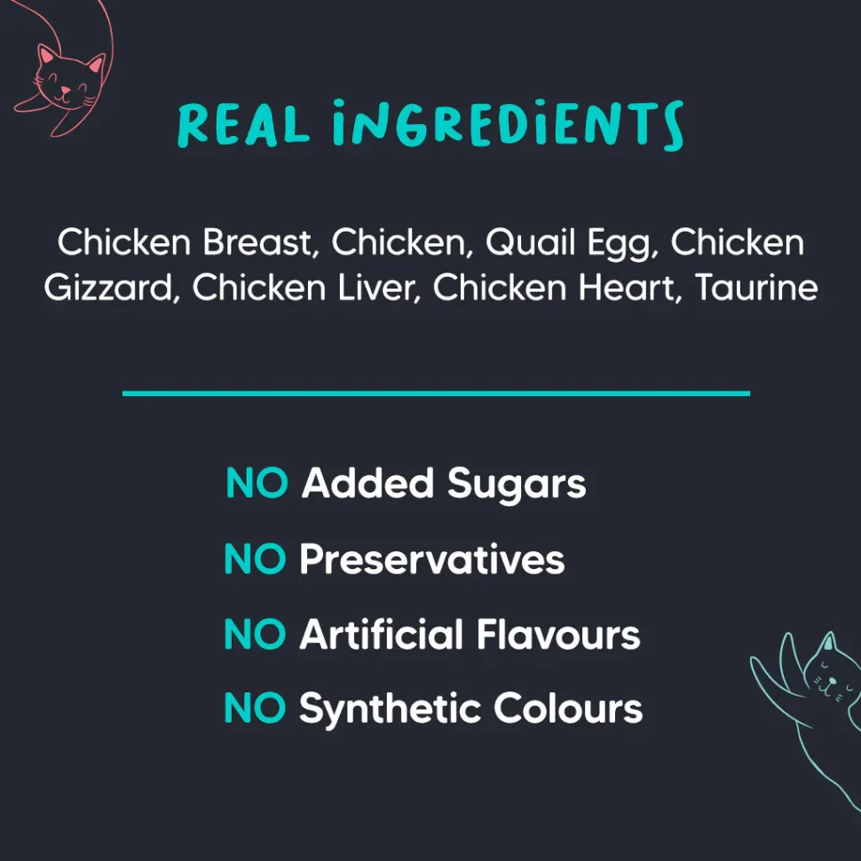 Meowsi Chicken Breast & Quail Egg Mousse Canned Cat Food 80g