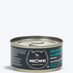 Meowsi Chicken Breast & Quail Egg Mousse Canned Cat Food 80g