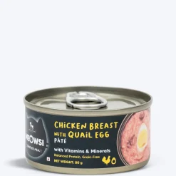 Meowsi Chicken Breast & Quail Egg Pate Wet Cat Food 80g
