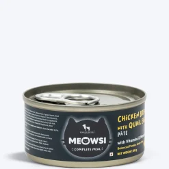 Meowsi Chicken Breast & Quail Egg Pate Wet Cat Food 80g
