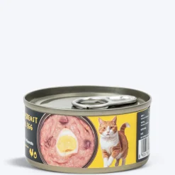 Meowsi Chicken Breast & Quail Egg Pate Wet Cat Food 80g