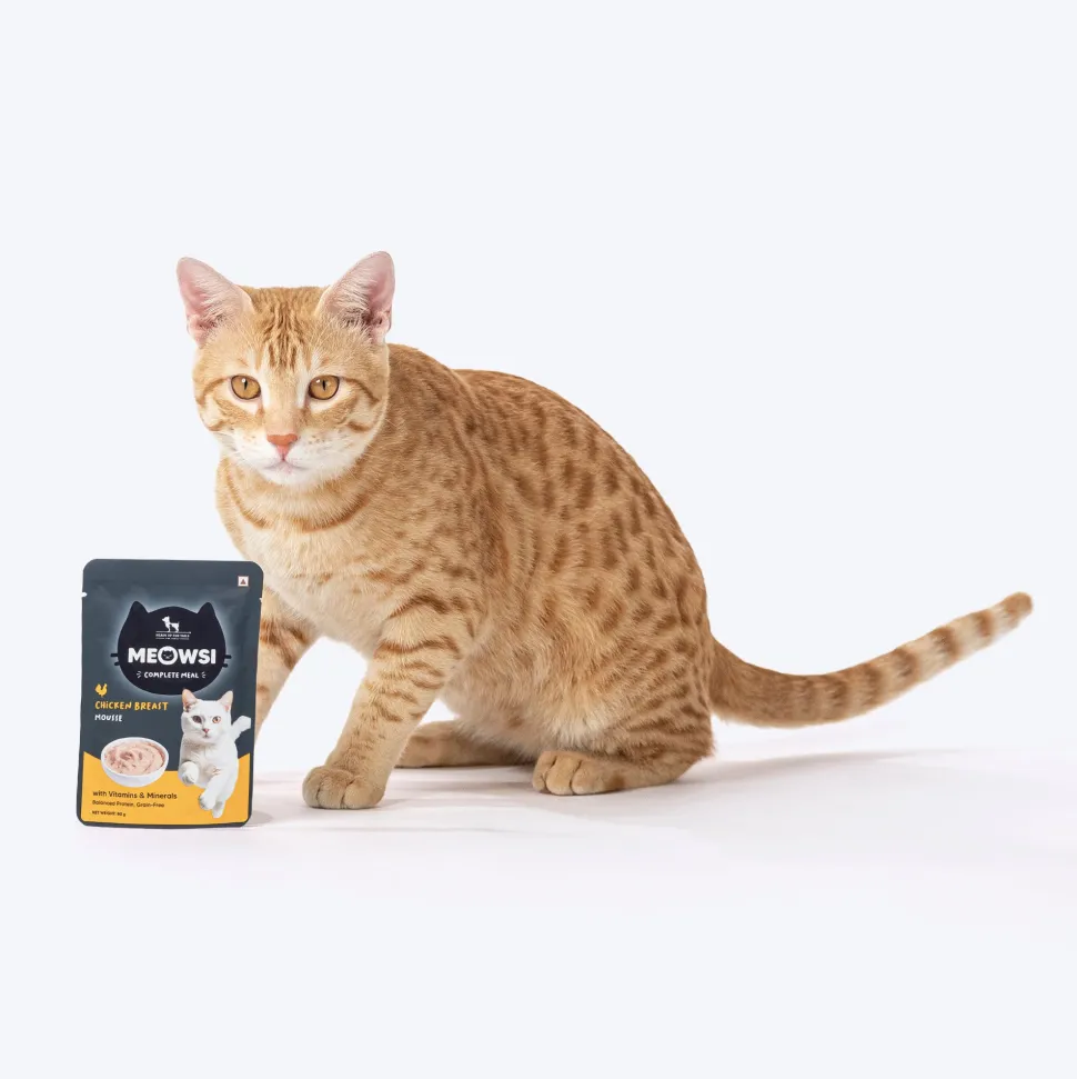 Meowsi Chicken Breast Mousse Wet Cat Food Grain-Free 80g