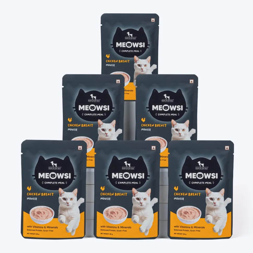 Meowsi Chicken Breast Mousse Wet Cat Food Grain-Free 80g