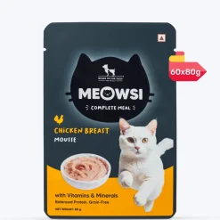 Meowsi Chicken Breast Mousse Wet Cat Food Grain-Free 80g