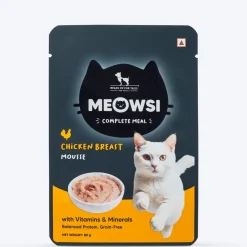 Meowsi Chicken Breast Mousse Wet Cat Food Grain-Free 80g