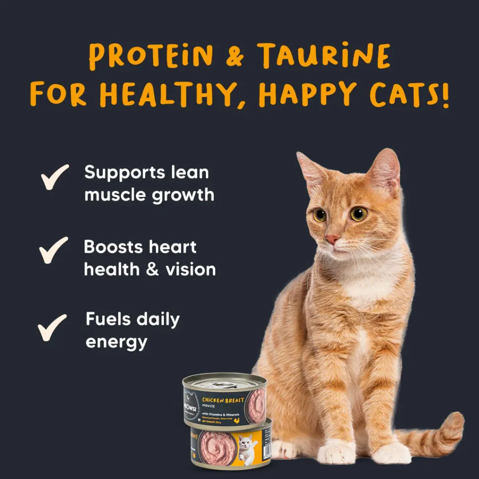 Meowsi Chicken Breast Mousse Wet Cat Food Can 80g