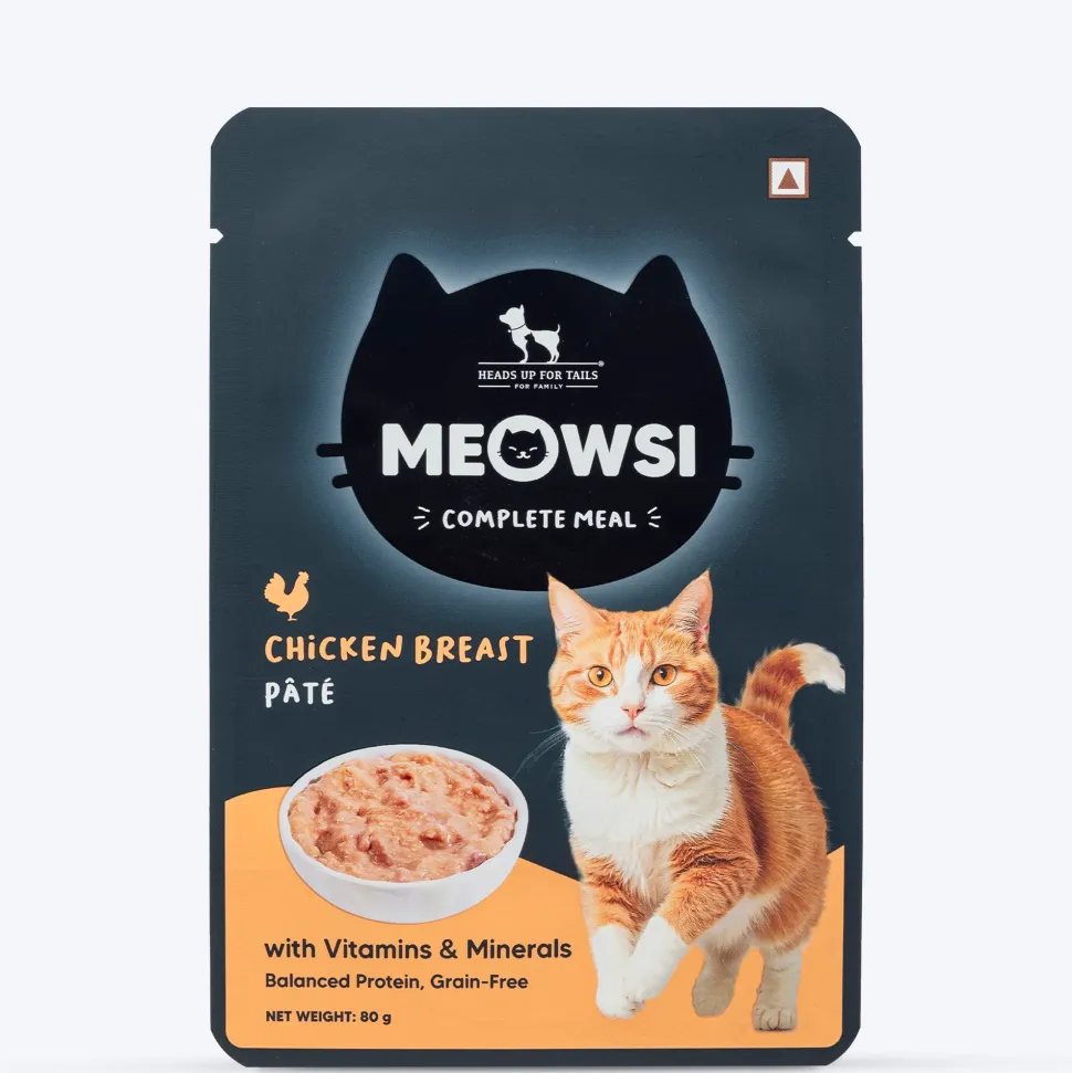 Meowsi Chicken Breast Pate Wet Cat Food Grain-Free 80g