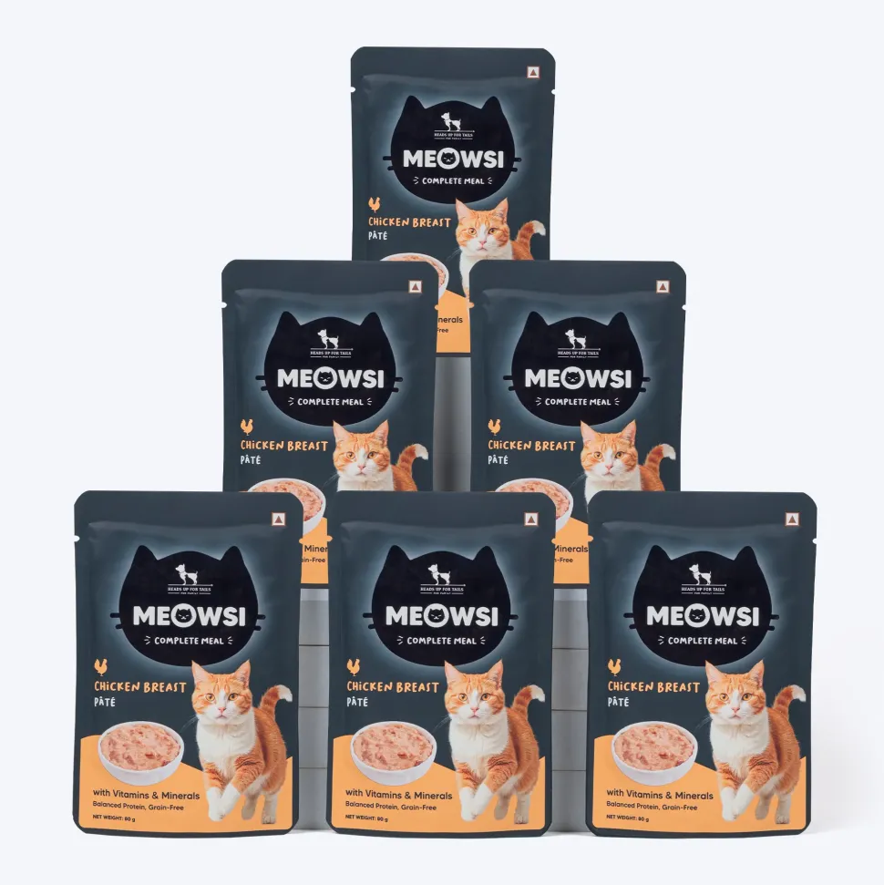 Meowsi Chicken Breast Pate Wet Cat Food Grain-Free 80g