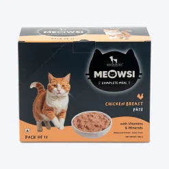 Meowsi Chicken Breast Pate Wet Cat Food Grain-Free 80g