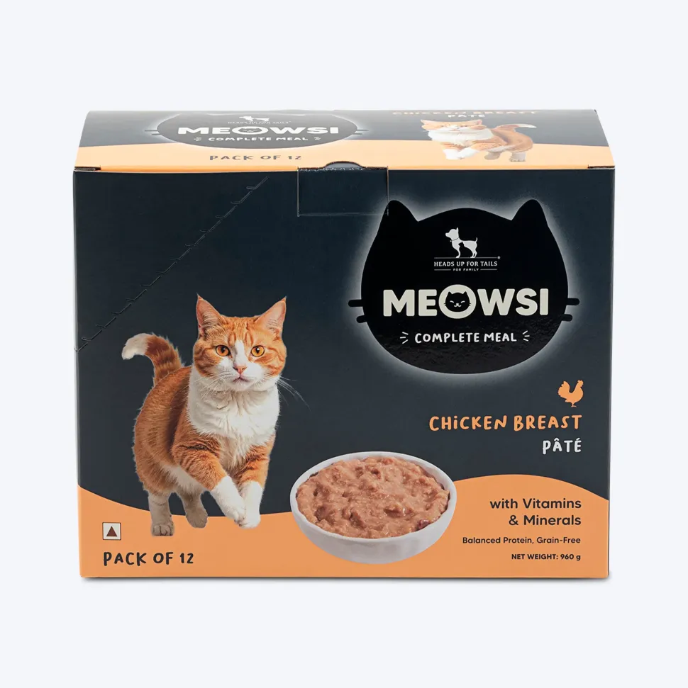 Meowsi Chicken Breast Pate Wet Cat Food Grain-Free 80g