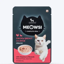 Meowsi Chicken Breast with Duck Mousse Wet Cat Food 80g