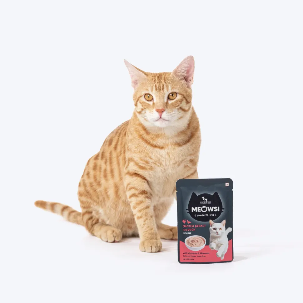Meowsi Chicken Breast with Duck Mousse Wet Cat Food 80g