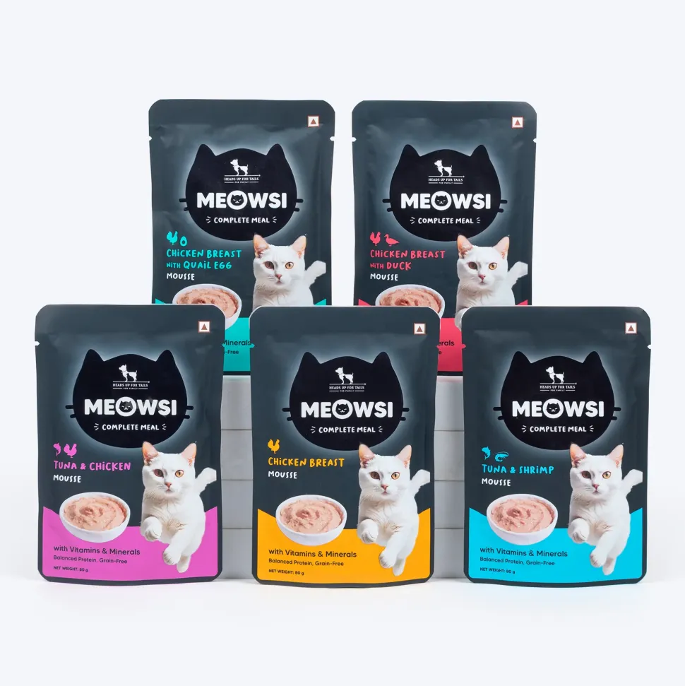 Meowsi Chicken Breast with Duck Mousse Wet Cat Food 80g